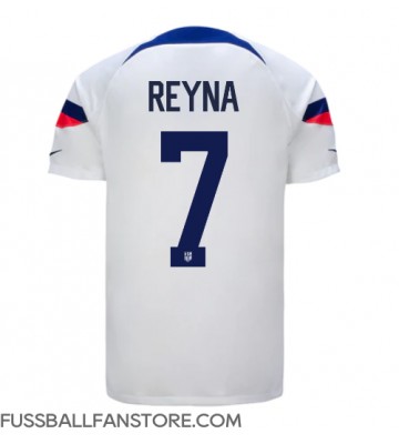 Vereinigte Staaten Giovanni Reyna #7 Replik Heimtrikot WM 2022 Kurzarm